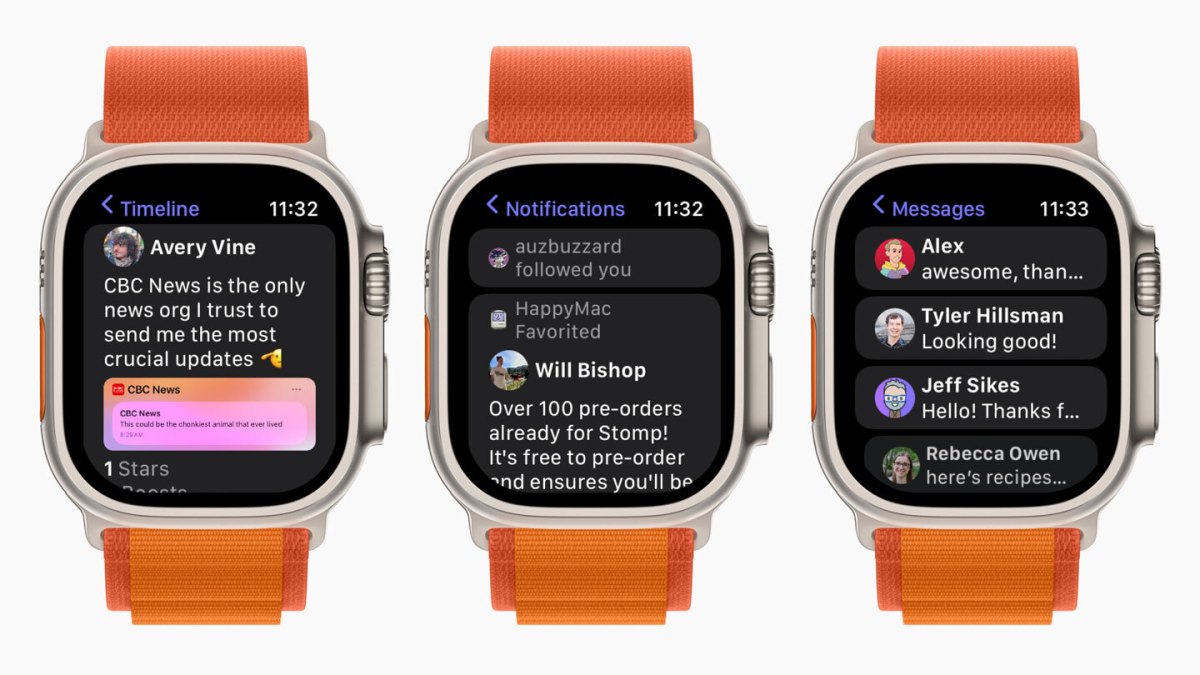 Stomp brings a fully functional Mastodon app to your Apple Watch